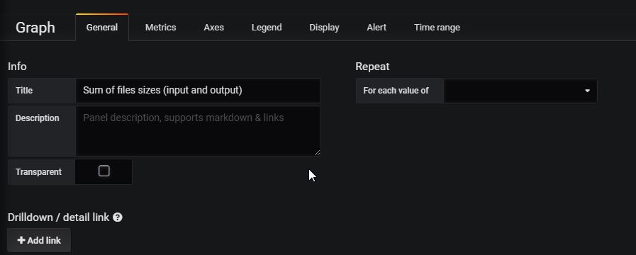 Grafana Edit General Tab